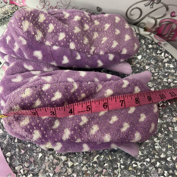 Disney slippers eeyore booties soft Sherpa fleece floppy ears adorable purple π - Picture 5 of 7